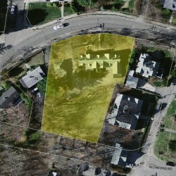 62 Cabot St, Newton MA 02458-2500 aerial view