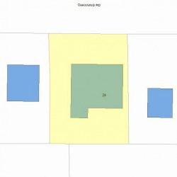 26 Channing Rd, Newton MA 02459-1121 plot plan