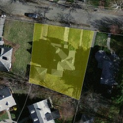 142 Hunnewell Ave, Newton MA 02458-2246 aerial view