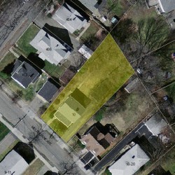 10 Melbourne Ave, Newton MA  02460-1222 aerial view