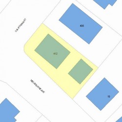 412 California St, Newton MA 02460-1207 plot plan