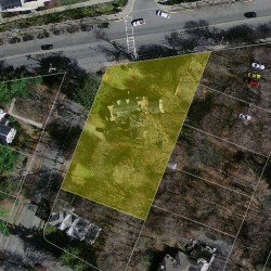 246 Beacon St, Newton MA 02459 aerial view