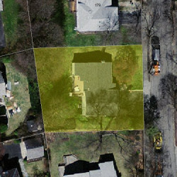 185 Paulson Rd, Newton MA 02468-1231 aerial view