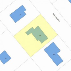 49 Pierrepont Rd, Newton MA 02462-1126 plot plan