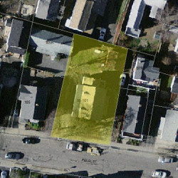 101 Pearl St, Newton MA  02458-1528 aerial view