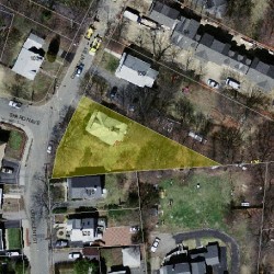 108 Crescent St, Newton MA  02466-2510 aerial view