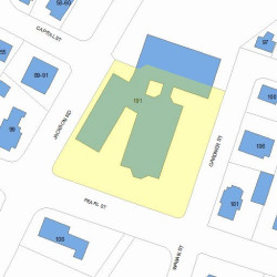 191 Pearl St, Newton MA 02458-1497 plot plan