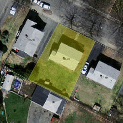 43 Underwood Ave, Newton MA  02465-1023 aerial view