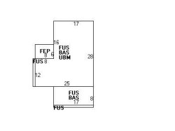 390 Homer St, Newton MA  02459-1430 floor plan