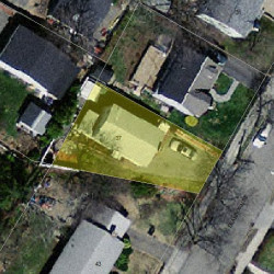 37 Dearborn St, Newton MA 02465-1533 aerial view