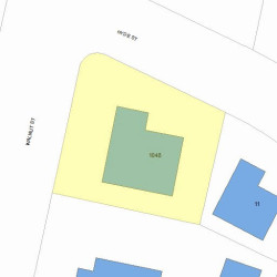 1048 Walnut St, Newton MA 02461-1249 plot plan