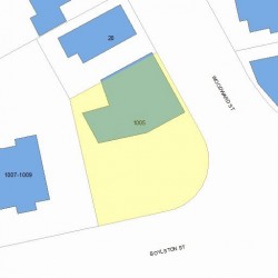 1005 Boylston St, Newton MA 02461-1318 plot plan