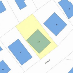 31 Chase St, Newton MA  02459-2213 plot plan