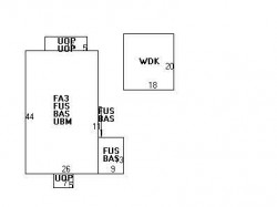 8 Walnut Park, Newton MA  02458-1440 floor plan