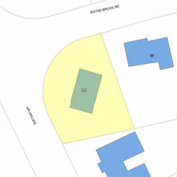 222 Upland Ave, Newton MA  02461-2003 plot plan