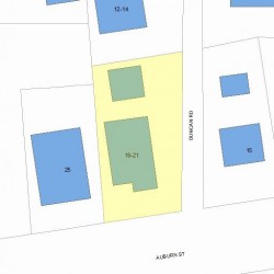 21 Auburn St, Newton MA 02465-2223 plot plan