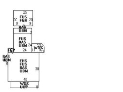 40 Columbus St, Newton MA 02461-1439 floor plan