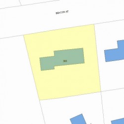 366 Beacon St, Newton MA 02459 plot plan