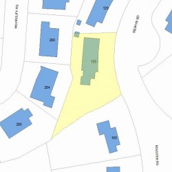135 Selwyn Rd, Newton MA 02461-2142 plot plan