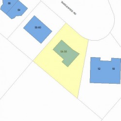 56 Tanglewood Rd, Newton MA  02459-2862 plot plan