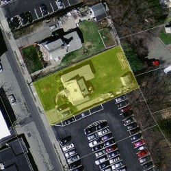 56 Chapel St, Newton MA  02458-1011 aerial view