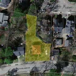 39 Moreland Ave, Newton MA  02459-2114 aerial view