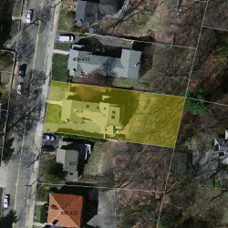 416 Lowell Ave, Newton MA 02460-2152 aerial view