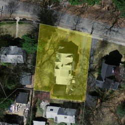 242 Waban Ave, Newton MA 02468-2108 aerial view