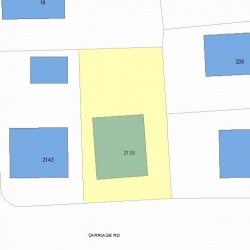 2139 Commonwealth Ave, Newton MA  02466-1912 plot plan