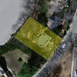 599 Chestnut St, Newton MA 02468-1225 aerial view