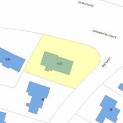 1526 Commonwealth Ave, Newton MA 02465-2806 plot plan