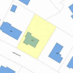 120 Hartman Rd, Newton MA 02459-2854 plot plan