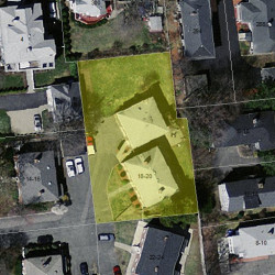 18 Gay St, Newton MA  02460-2213 aerial view