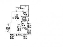 32 Ridge Ave, Newton MA  02459-2508 floor plan