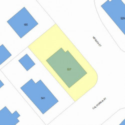 537 California St, Newton MA 02460-1245 plot plan