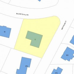 8 Baldpate Hill Rd, Newton MA 02459-2824 plot plan