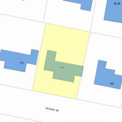 111 Fairway Dr, Newton MA 02465-1714 plot plan