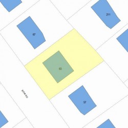 63 Bow Rd, Newton MA 02459-2555 plot plan