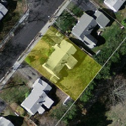 135 Spiers Rd, Newton MA  02459-3716 aerial view