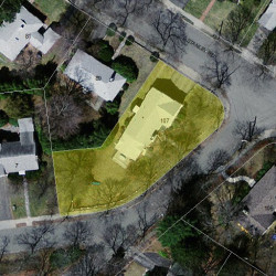 107 Oliver Rd, Newton MA  02468-2307 aerial view