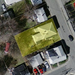 109 Bridge St, Newton MA 02458-1104 aerial view