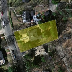 132 Beaumont Ave, Newton MA  02460-2330 aerial view