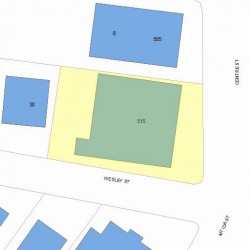 515 Centre St, Newton MA 02458-2081 plot plan