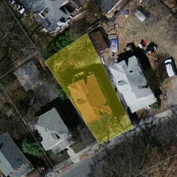 131 Rowe St, Newton MA 02466-1527 aerial view
