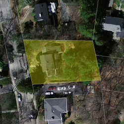 134 Moffat Rd, Newton MA  02468-1132 aerial view