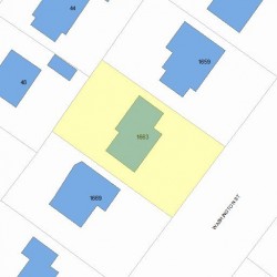 1663 Washington St, Newton MA 02465-2229 plot plan