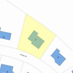 24 Farina Rd, Newton MA 02459-2860 plot plan