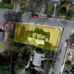 33 Plainfield St, Newton MA  02468-1608 aerial view