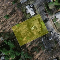 281 Upland Ave, Newton MA  02461-2002 aerial view