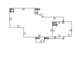 105 Oldham Rd, Newton MA 02465-2328 floor plan